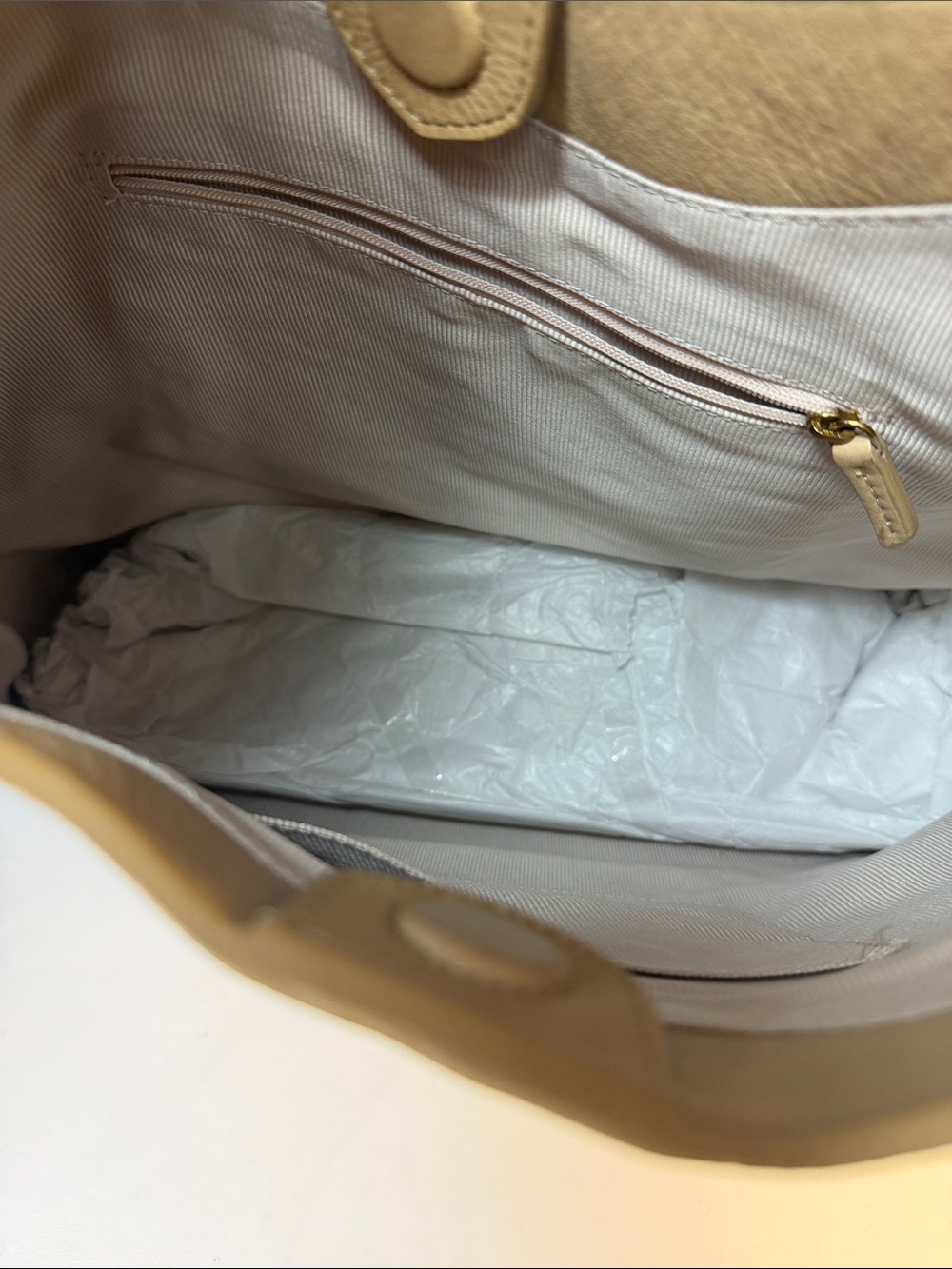 Margot Soft Leather Hobo Bag in Beige - Picture 8 of 8